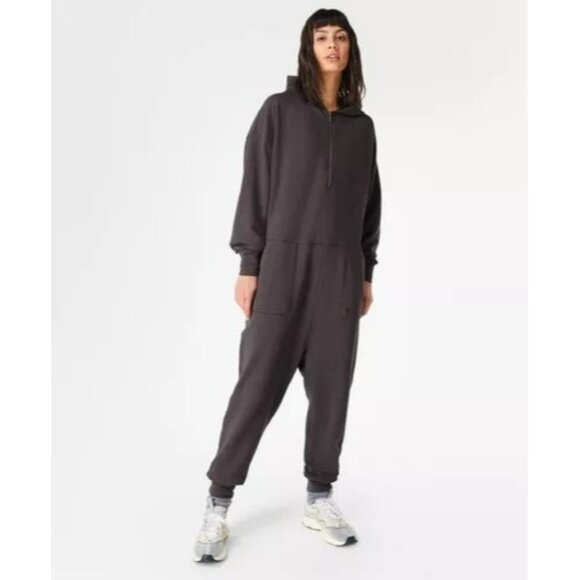 Sweaty Betty Ladies Long Sleeve Oversized Jogger Jumpsuit Size Mediun - Picture 1 of 8
